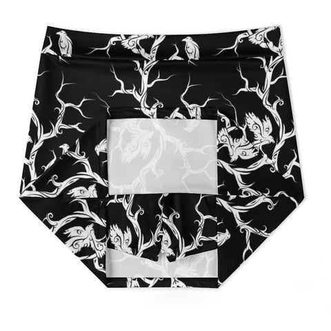 Raven A-line Skirt With under shorts and Pocket