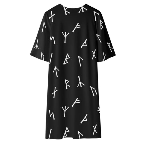Younger Futhark Half Sleeve Long Cardigan