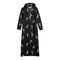 Womens Casual Lightweight Long Hoodie Dress with Younger Futhark Runes