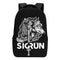 Sigrun Laptop Backpack with Raven and Wolf