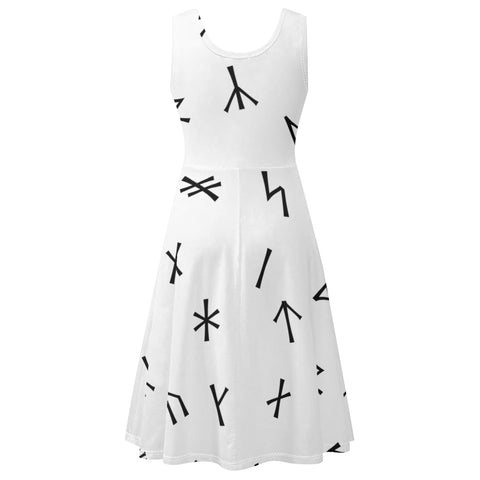 Younger Futhark Runic Tank Dress with Pockets