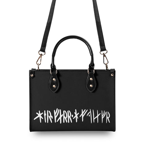 Ships and Runes Luxury PU Leather Handbag