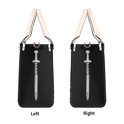 Ships and Runes Luxury PU Leather Handbag
