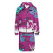 Sun and Sea Petroglyph Hooded Zip-Up Sweatshirt Dress