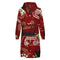 Sun and Sea Petroglyph Hooded Zip-Up Sweatshirt Dress