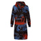 Sun and Sea Petroglyph Hooded Zip-Up Sweatshirt Dress