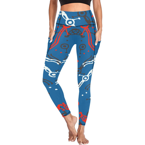 Rock Warriors Petroglyph Leggings with Pockets