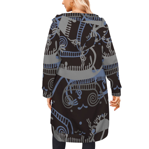 Winter Warm Petroglyph Fleece Long Hoodie