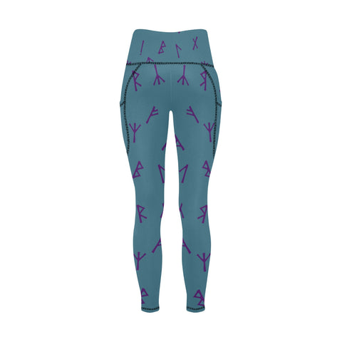 Younger Futhark Runic Leggings with Pockets