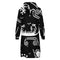 Sun and Sea Petroglyph Hooded Zip-Up Sweatshirt Dress