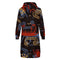 Sun and Sea Petroglyph Hooded Zip-Up Sweatshirt Dress