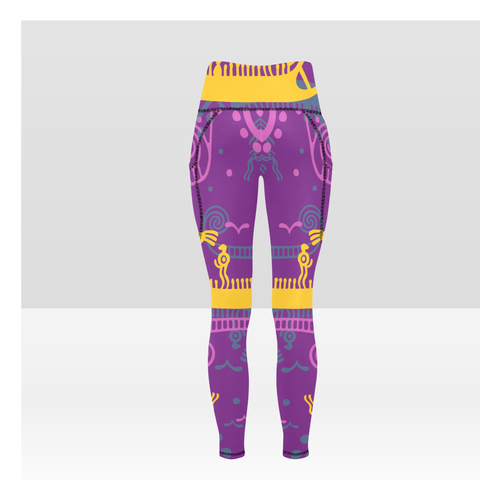 Goddess Sun and Sea High Waist Yoga Leggings w. Pockets