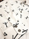 ** FLASH SALE ** Younger Futhark Runes Button Down Cotton Shirt