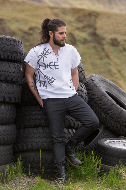 **FLASH SALE ** Icelandic Vegvísir Symbolic Nordic Tunic - END OF STOCK