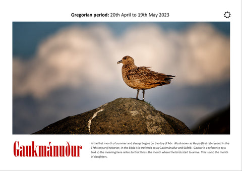 The Old Norse Calendar 2023-24 - Valid until 24th April 2024